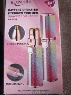 2-in-1 Rechargeable Eyebrow Trimmer for Ladies