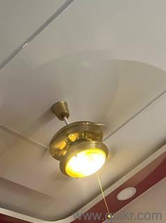  Orient 5 speed & brass jhumbar light fan