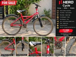 Hero Suspension Cycle | Red | Smooth Ride | 2,500 Negotiable