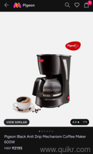 Coffee maker and multiple gadgets 