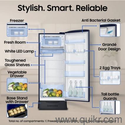 Samsung 223L Inverter Fridge (For Spare Parts / Scrap)
