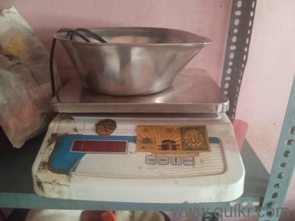 > Dual Display Chargeable Digital Weighing Scale with Battery Backup and SS Bowl - 30Kg