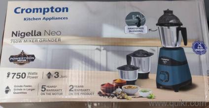 Brand New Crompton Nigella Neo 750W Mixer Grinder | 3 Jar | Unused