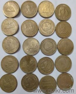 5 Rs photo coin mixed years old coin