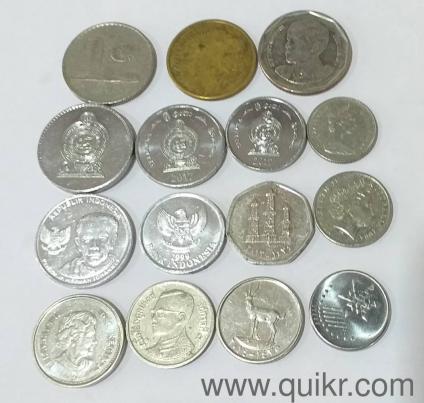 Foreign coins @ Rs. 10/- each ONLY