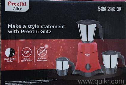 brand new preethi glitz mixie with warranty 