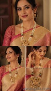 Rani haar with earring  complete combo 