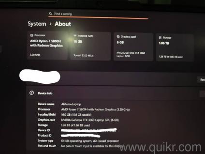 Lenovo Legion 5 | Ryzen 7 5800H | RTX3060 6GB | 16GB RAM | 2TB SSD