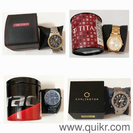 Top Branded Four (4) Watches - Titan (2), FastTrack (1), Carlington (1)