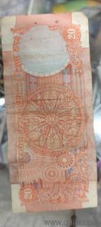  20 RUPEES FULL CHAKRA NOTE WITH GOVERNOR RN MALHOTRA EXTREMELY RARE WITH GOOD CONDITION